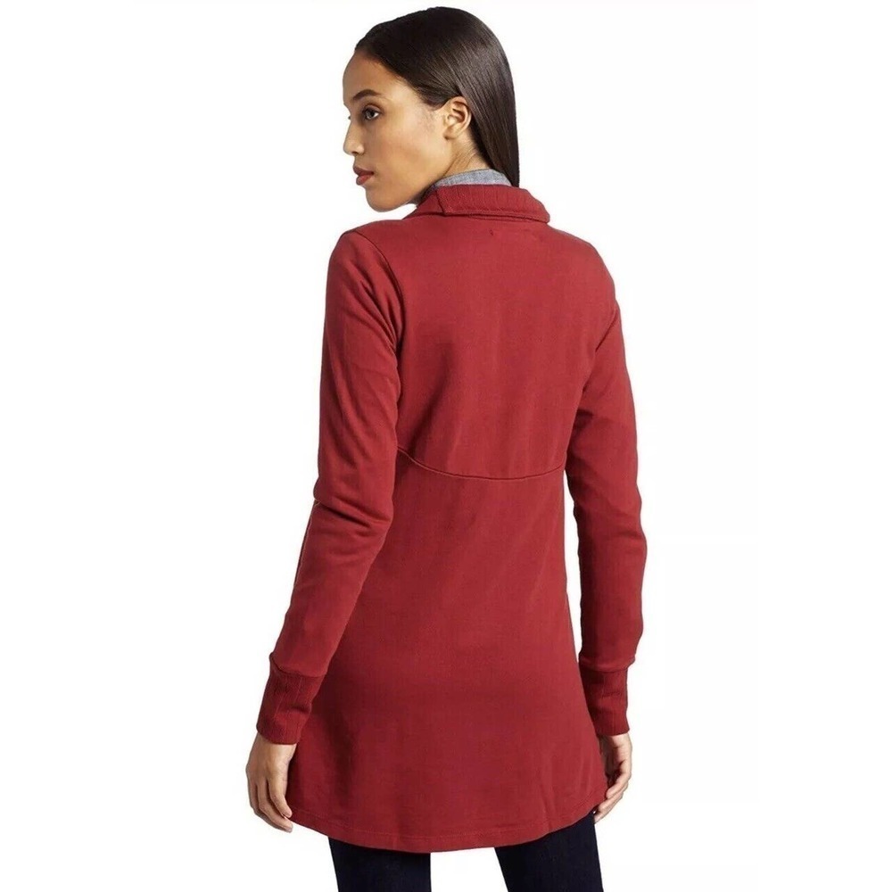 Lucky Brand | Womens Size M Red Darci Wrap Jacket Cotton Long Sleeves Knit - Picture 2 of 10